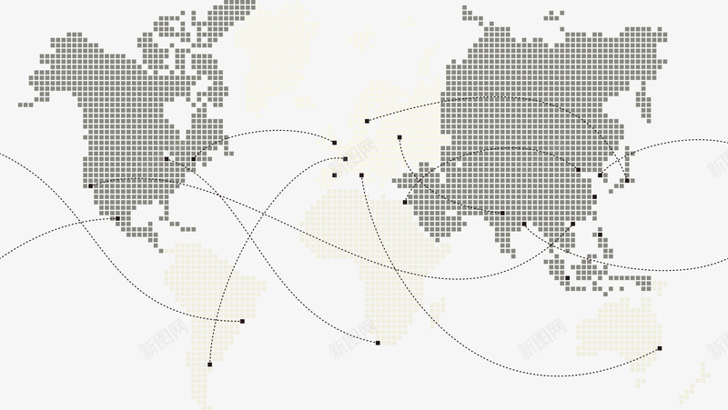 灰白路线科技感地图png免抠素材_88icon https://88icon.com 地图 科技 科技感地图 线条