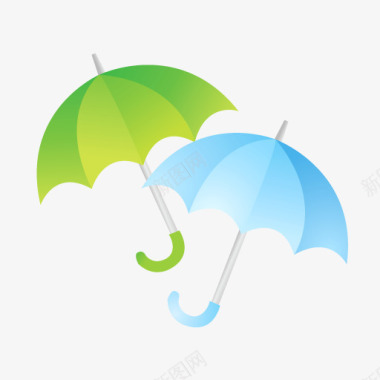 可爱的小雨伞卡通图标图标
