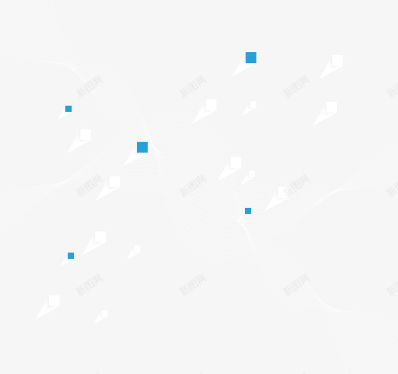 抽象白色曲线与白蓝方块组合png免抠素材_88icon https://88icon.com 律动 扭曲 方块 曲线 曲线造型 波动 流动 白色 白色方块 白色曲线 矢量曲线造型纹路 矢量科技纹路 科技感曲线 科技纹路 线条 蓝色 蓝色方块