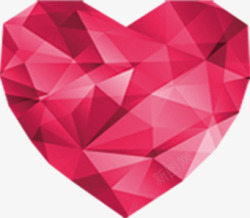 红色三角形爱心七夕情人节素材
