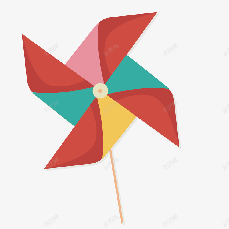 情人节卡通折纸大风车矢量图ai免抠素材_88icon https://88icon.com 大风车 彩色 情人节 折纸 浪漫七夕 温馨折纸 爱情 矢量图 纸张 背景 风车纹理