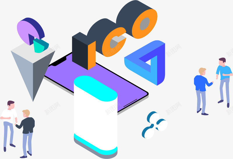 25D渐变立体科技插画矢量图ai免抠素材_88icon https://88icon.com 25D渐变立体插画 办公 数据 科技插画 立体插画 立体金融 网络 金融行业 矢量图