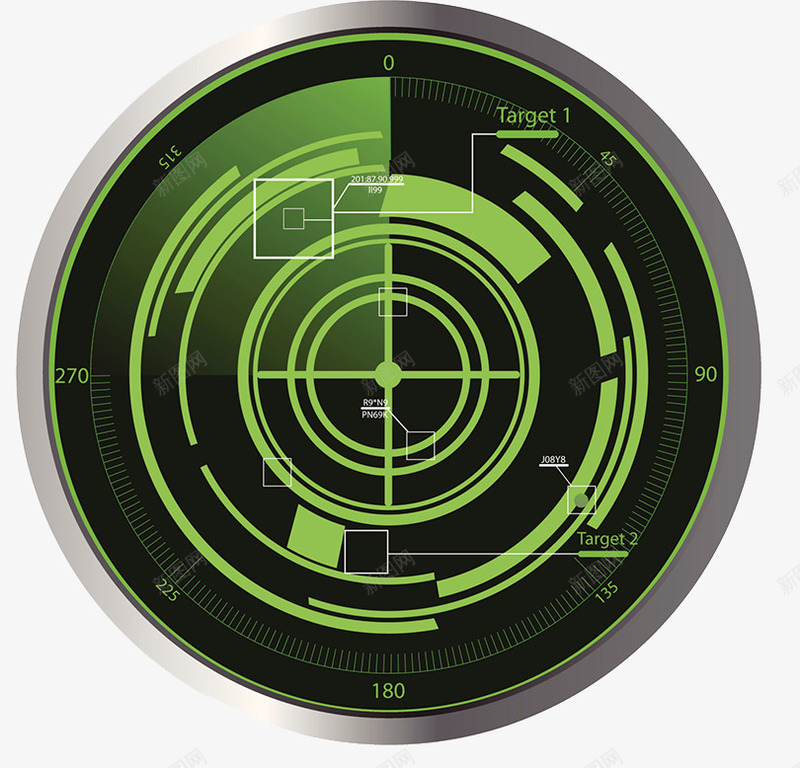 军用雷达png免抠素材_88icon https://88icon.com 数据分析 科技 绿色 雷达扫描