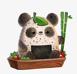 熊猫竹子素材