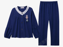 儿童睡衣女童秋季长袖纯棉套装素材