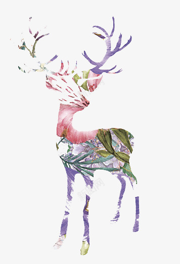 鹿的剪影png免抠素材_88icon https://88icon.com 剪影 动物 手绘 插画 鹿
