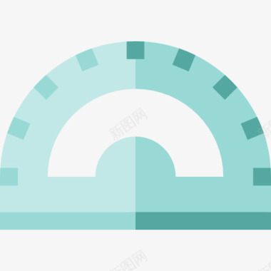 学校教育类量角器图标图标