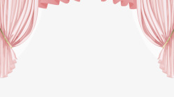 314情人节粉色帷幕边框素材