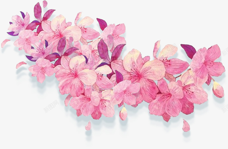 红色梦幻美丽花朵png免抠素材_88icon https://88icon.com 梦幻鲜花 水彩花丛 红色花朵 美丽花海 装饰图案 鲜花植物