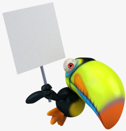 动物与广告牌素材