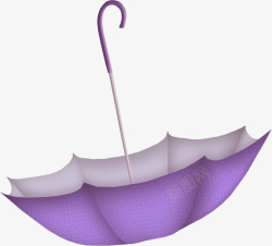 倒立的紫色雨伞片素材