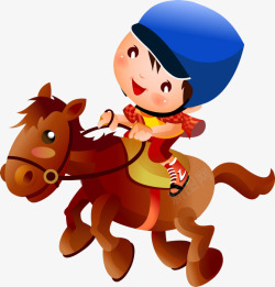 马术运动骑马的小孩高清图片