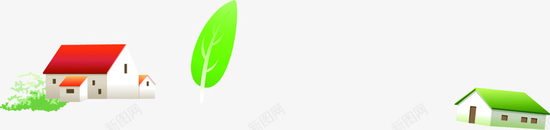 教师节手绘房屋树叶png免抠素材_88icon https://88icon.com 房屋 教师节 树叶