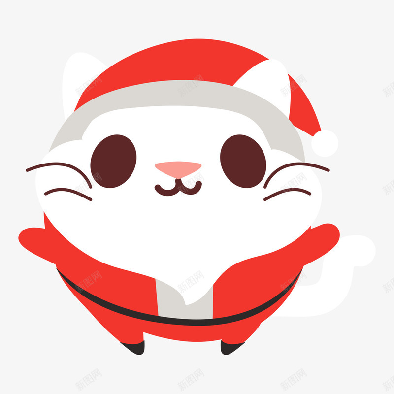 穿圣诞服的小猫咪png免抠素材_88icon https://88icon.com png图形 动物 圣诞服装 圣诞节 猫咪 装饰