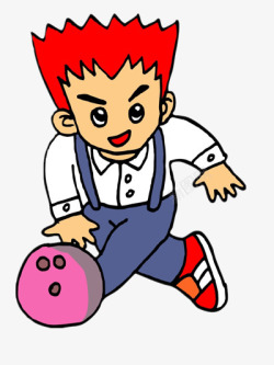 拍皮球的红头发儿童素材
