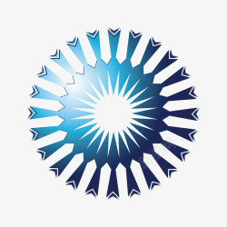 天气预报app蓝色唯美雪花图案图标高清图片