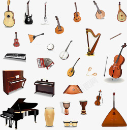 音乐器材元素符号素材