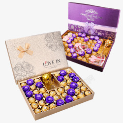 情人节精美巧克力盒装免素材