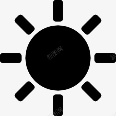 白色钟表白平衡太阳光模式图标图标