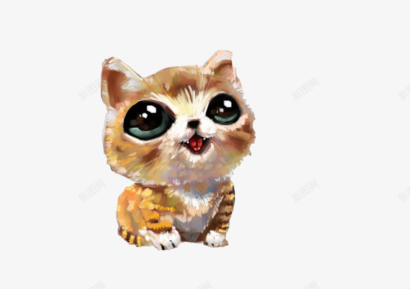 萌萌猫咪png免抠素材_88icon https://88icon.com 动物 可爱 小猫 手绘 猫咪 萌猫