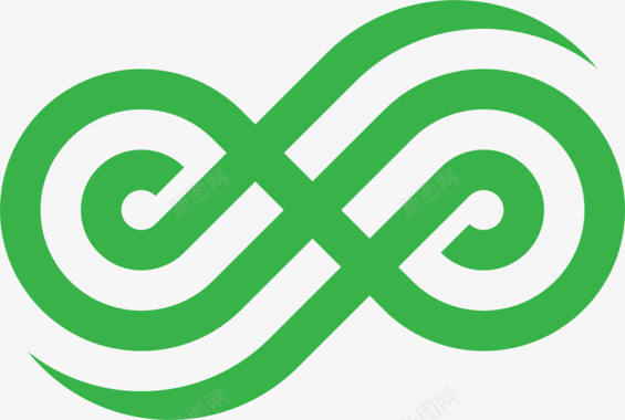 公司logo绿色简约公司标志装饰图案矢量图图标图标