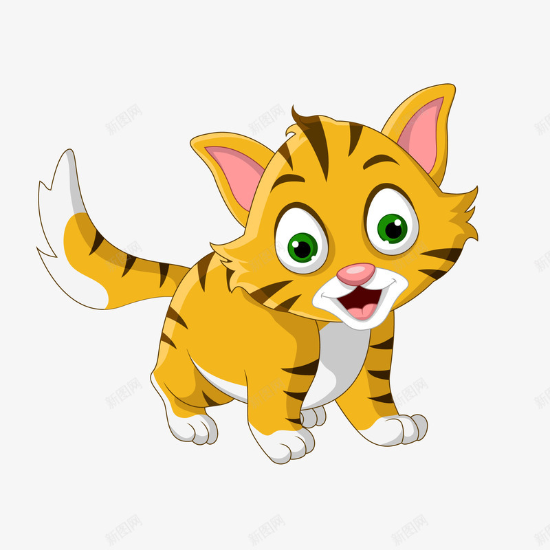 卡通可爱的小猫咪矢量图ai免抠素材_88icon https://88icon.com 动物设计 卡通 可爱 宠物设计 小猫咪 矢量图