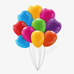 卡通器材设备儿童节节日庆祝气球矢量图高清图片