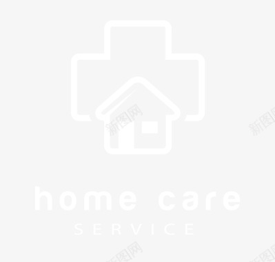 家庭的图标白色家庭护理服务标识图标图标