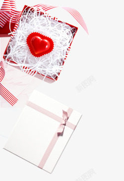 情人节礼品盒卡通情人节红色礼品盒高清图片