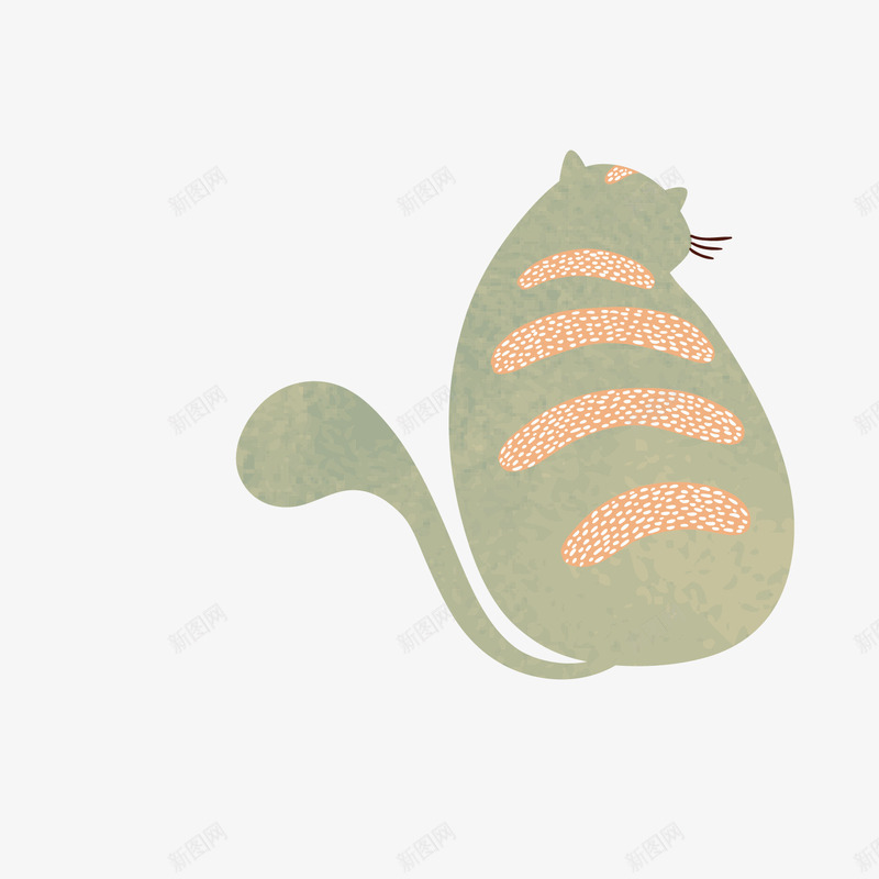 手绘小猫猫咪插画矢量图eps免抠素材_88icon https://88icon.com 手绘小猫 插画 猫咪插画 矢量插画 矢量素材 素材 矢量图