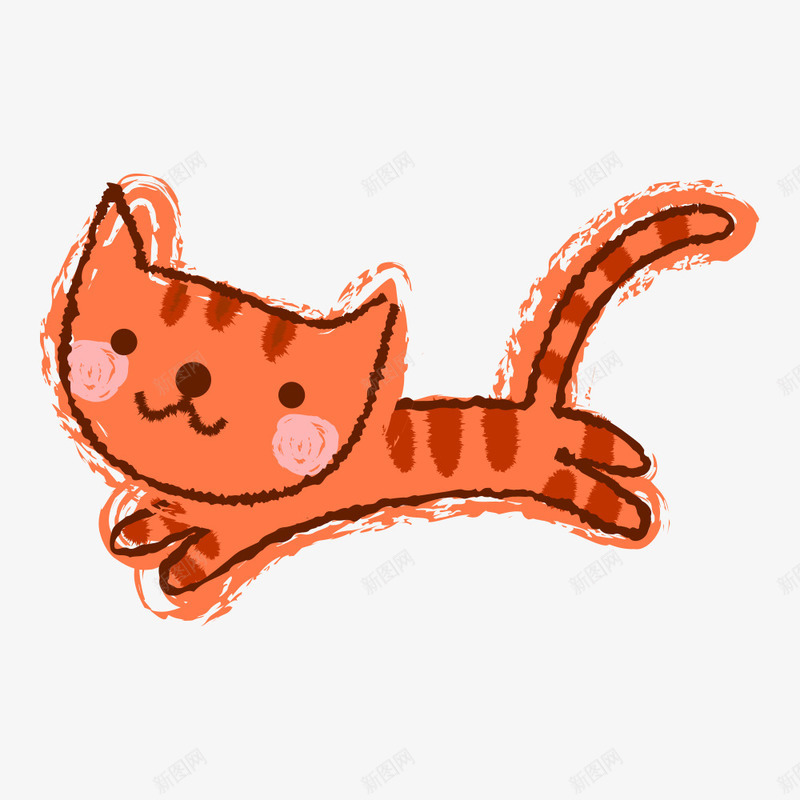 卡通小猫png免抠素材_88icon https://88icon.com 卡通猫 小动物 小猫 猫儿 猫咪 猫猫