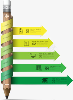 标注形状卡通创意铅笔箭头高清图片