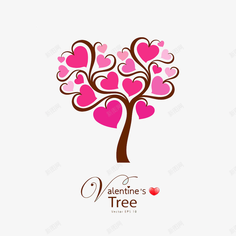爱心树装饰图案png免抠素材_88icon https://88icon.com 情人节装饰图案 海报设计 爱心树 装饰图案
