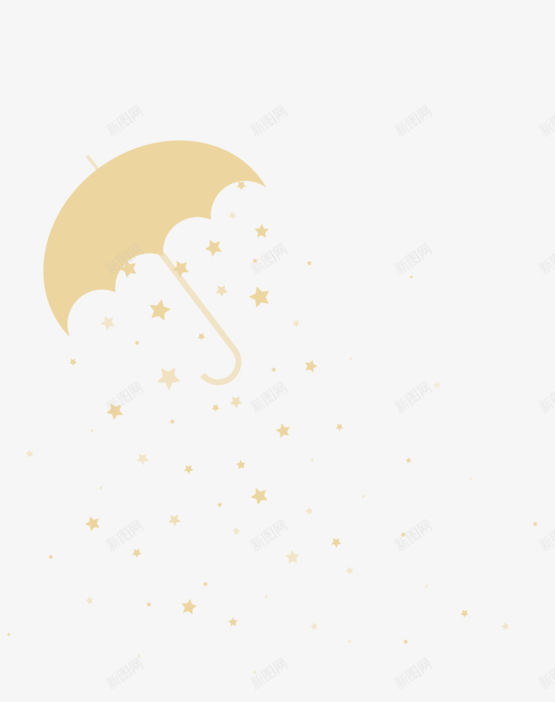 星星中的雨伞png免抠素材_88icon https://88icon.com 伞 星星 雨伞 黑夜 黑夜星空