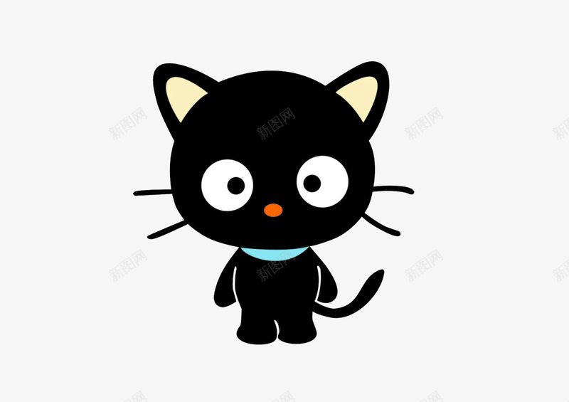 卡通猫咪png免抠素材_88icon https://88icon.com 卡通 可爱 小猫咪 黑色