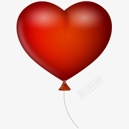 情人节红心气球图标图标