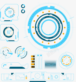 科技潮流操作界面素材