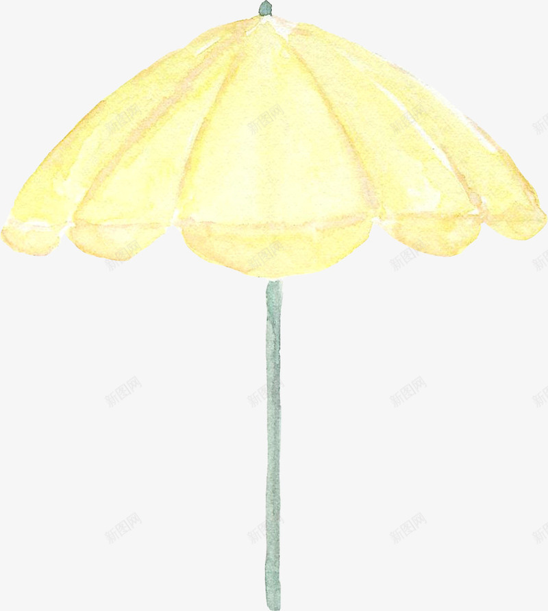 清新的小伞png免抠素材_88icon https://88icon.com 创意 可爱 女生 小伞 文艺 清新 设计 雨天 黄色