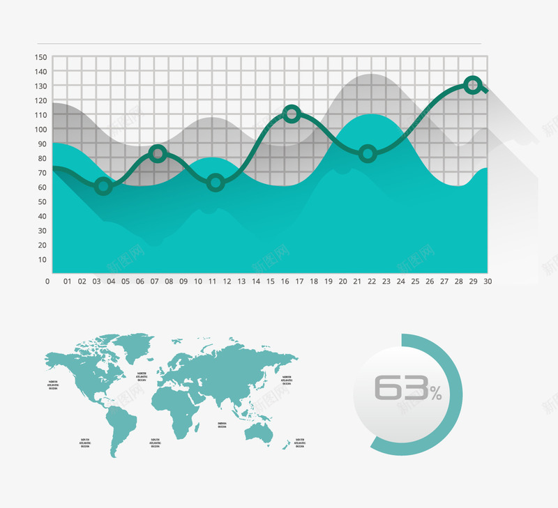 数据图png免抠素材_88icon https://88icon.com 企业指数 企业生产 企业管理 企业统计图 商业插画 商务金融 扇形数据图 生产加工 百分比