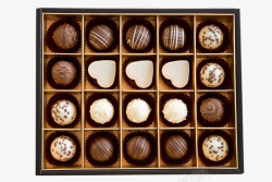心形盒巧克力礼盒高清图片