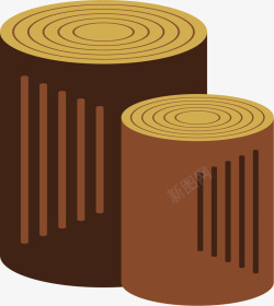 棕色油漆原始木材矢量图素材
