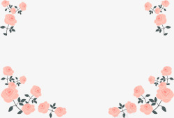 花枝花束粉色情人节花枝框架高清图片