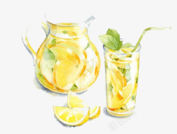 柠檬蜂蜜蜂蜜柚子茶高清图片