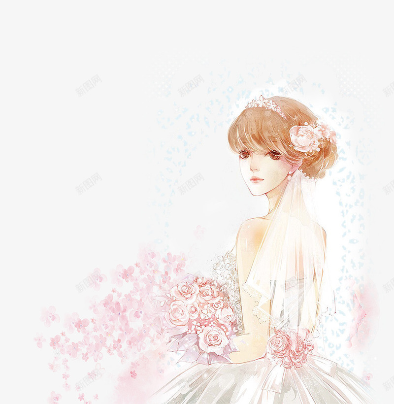 314白色情人节婚礼穿婚纱女孩psd免抠素材_88icon https://88icon.com 314白色情人节浪漫主题 喜庆 婚礼 小清新 情人节快乐 情人节礼物 爱心 爱情 穿婚纱女孩