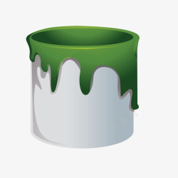 绿色油漆桶素材