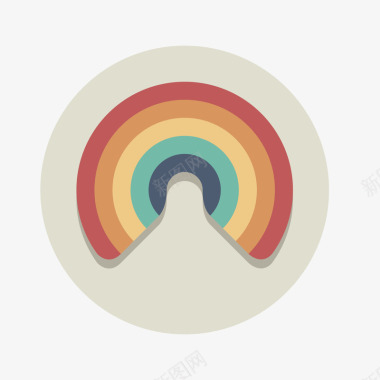 寺库app图标彩虹天气图标图标