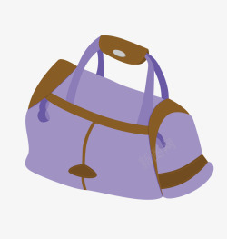 紫色手提袋矢量图素材