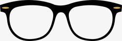 矢量眼镜框创意黑色镜框矢量图高清图片
