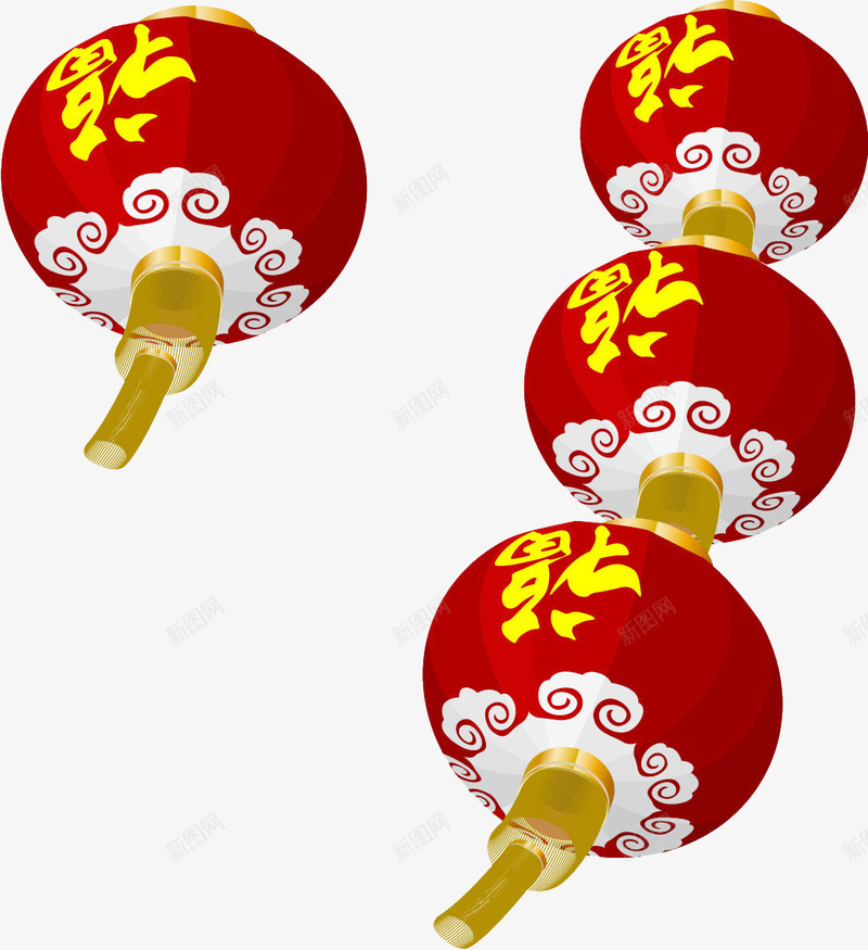 手绘红色福字灯笼png免抠素材_88icon https://88icon.com 喜庆 手绘 新年 灯笼 福字 红色 节日