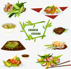 蔬菜与美食矢量图素材